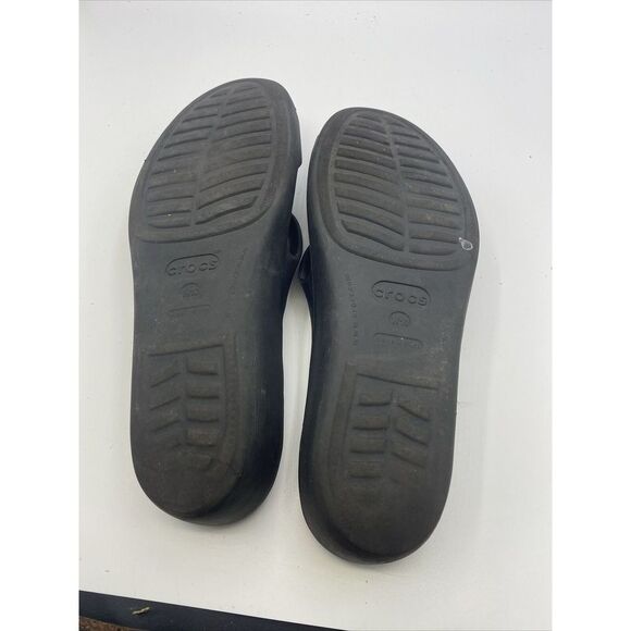 Crocs Women’s Sandals Size 10 Black - Picture 6 of 7